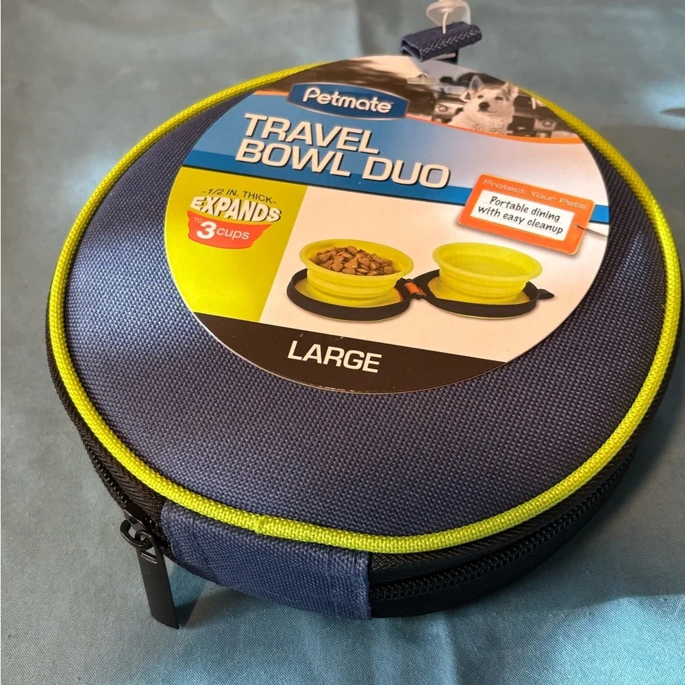 Petmate Travel Bowl Duo - Large